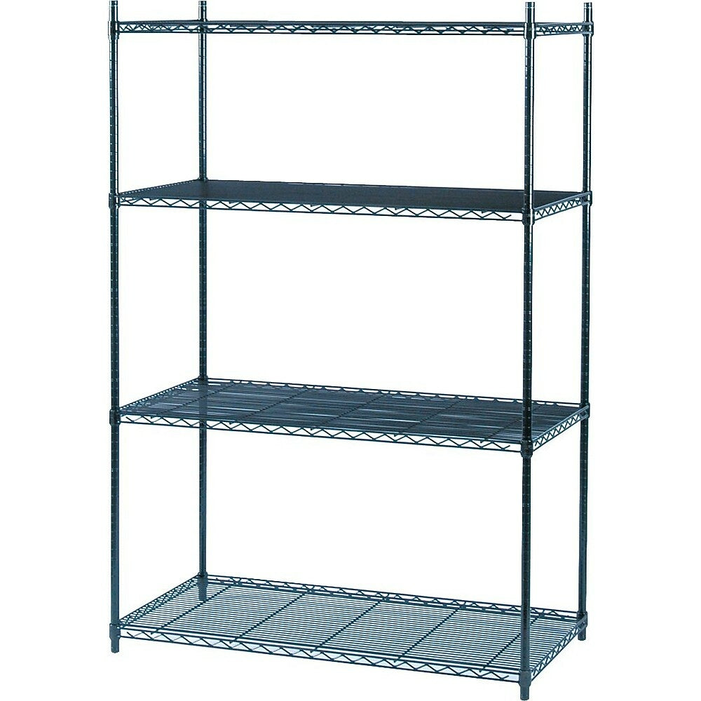 Étagère industrielle en fil métallique Safco, unité de base, 24 po x 48 po
