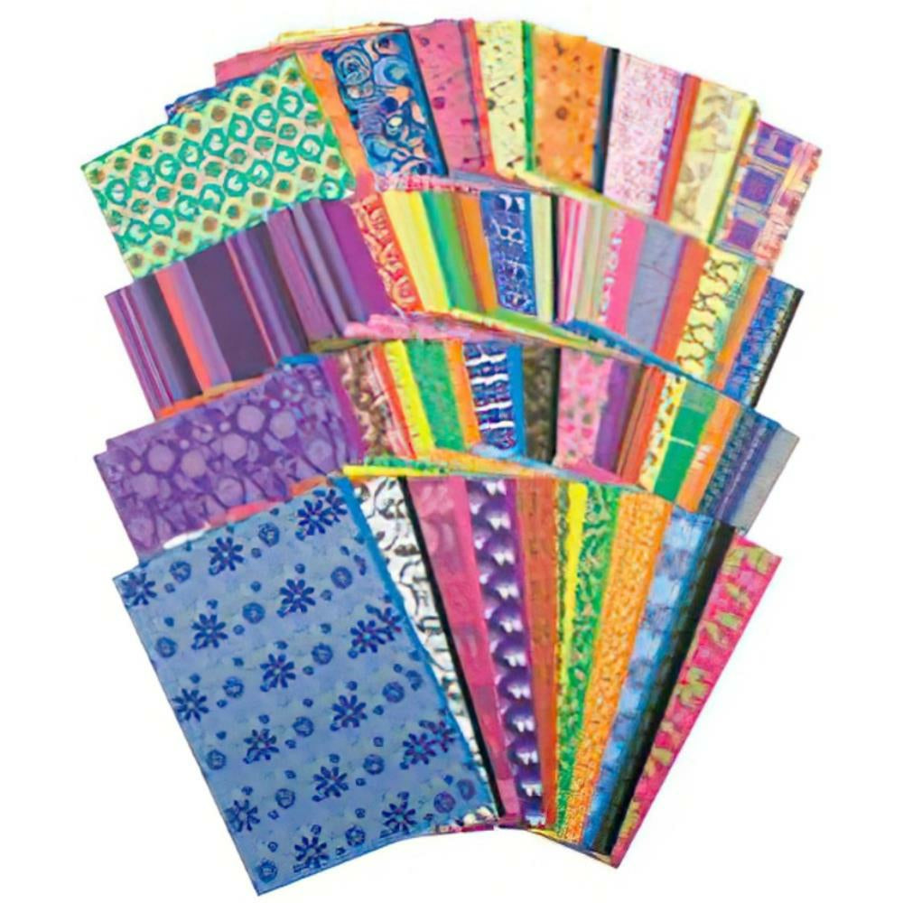 Papier décoratif Roylco Hues, 14 x 22 cm, 64 motifs, 192 feuilles/paquet.