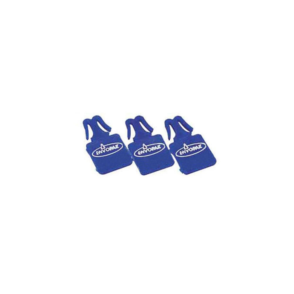 The Ro-El Group Plain Courier and Cash Bag Zipper Lock Security Seals, Blue, 100/Pack