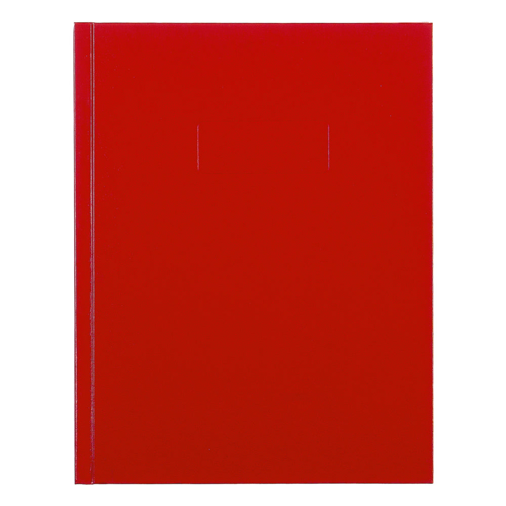 Blueline Glue Bound Ruled Notebook with Self-Adhesive Tabs - 9 1/4" x 7 1/4" - Red