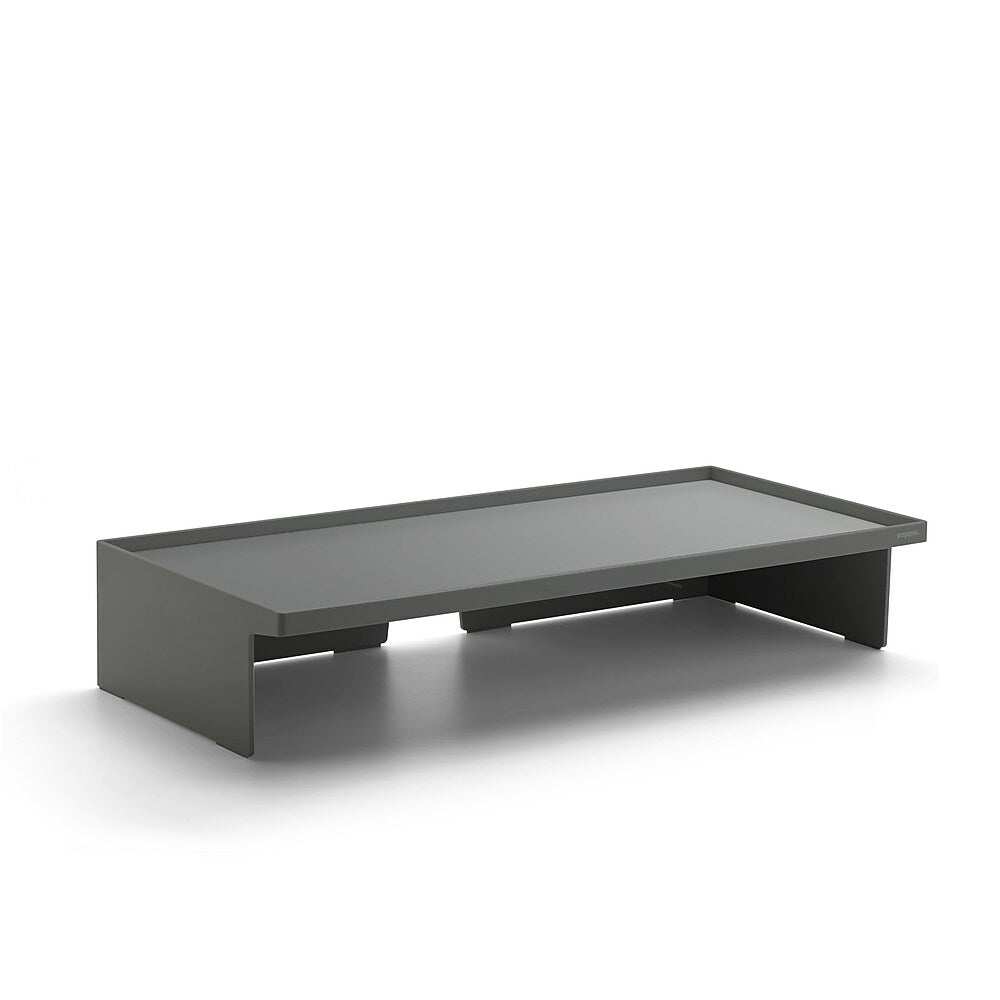 Poppin Monitor Riser - Dark Grey