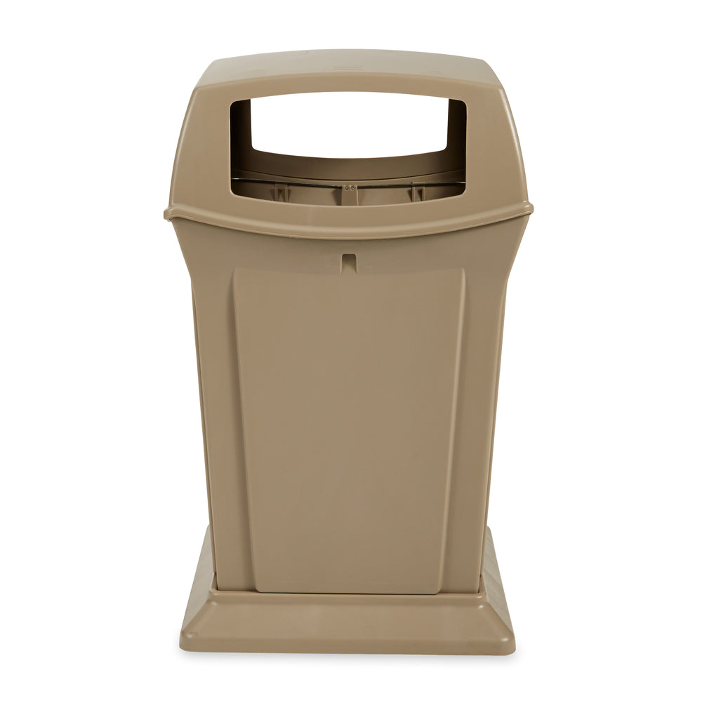 Conteneur Rubbermaid Commercial Ranger à 4 ouvertures - 170 L - Beige
