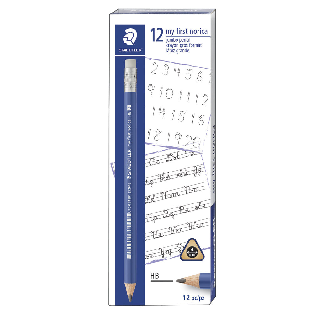 Staedtler my first norica HB #2 Triangular Woodcased Jumbo Pencils - 12 Pack