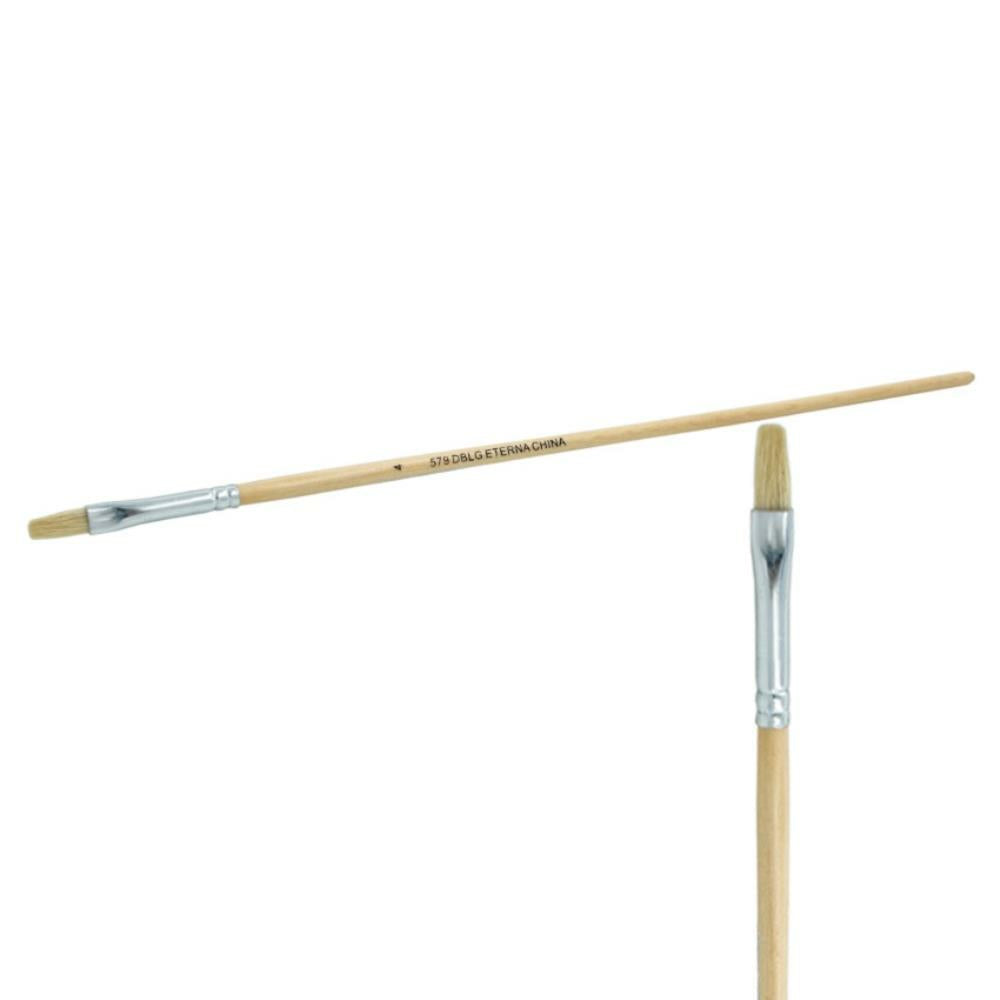 Pinceau plat à long manche Eterna 579, taille 4