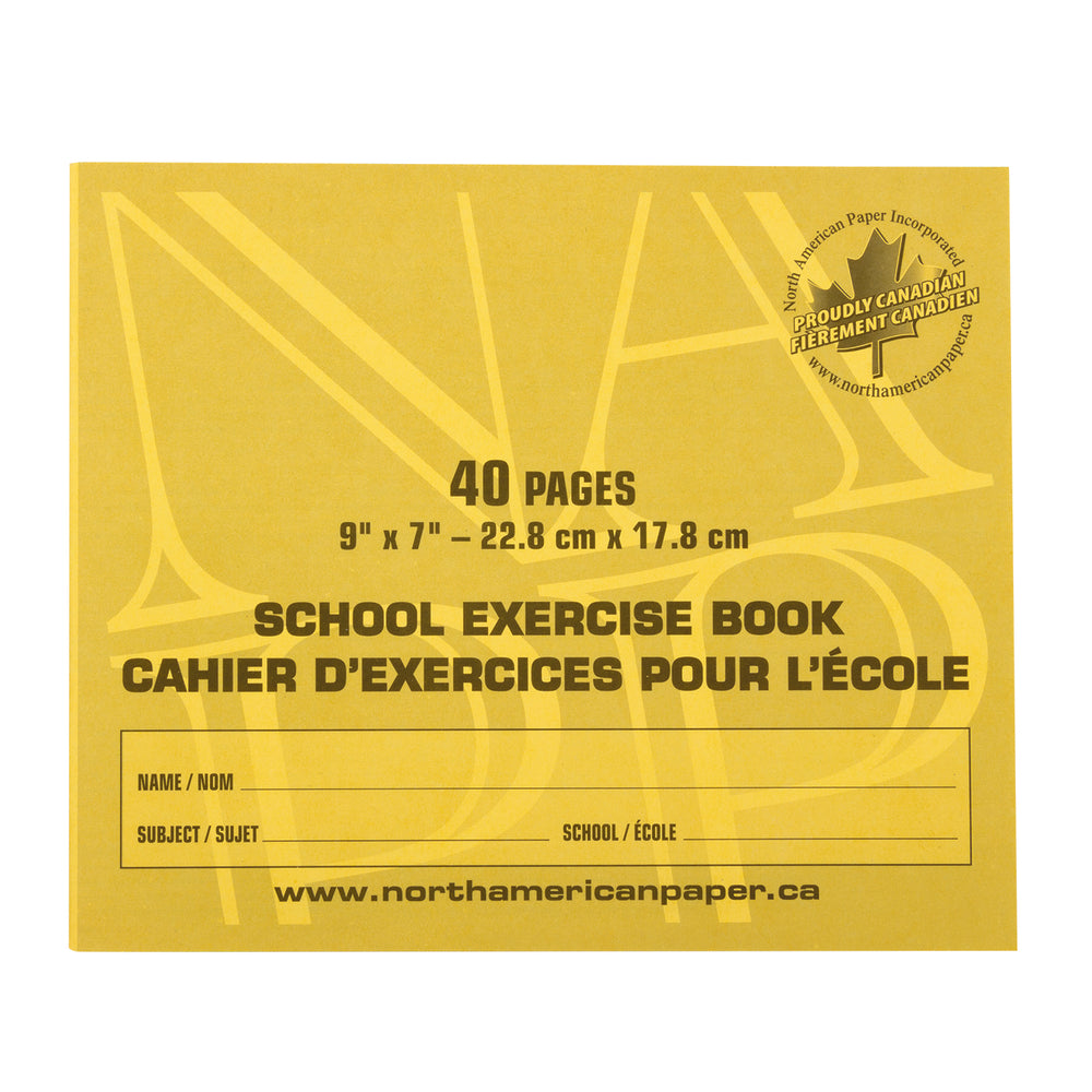 Cahiers d'exercices North American Paper Inc. - Dictée musicale 6 portées - 24 pages/paquet - Paquet de 25