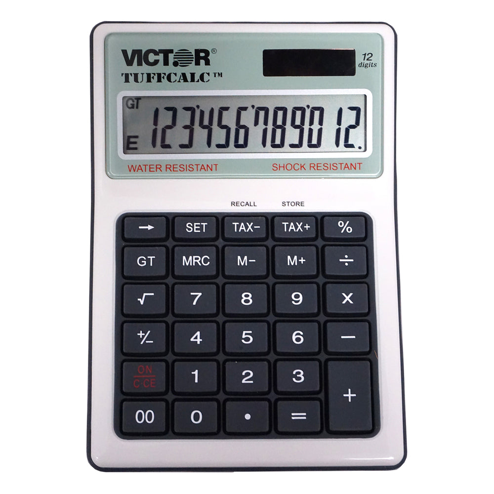 Calculatrice de bureau Victor 99901 TUFFCALCTM résistante à l'eau et aux chocs