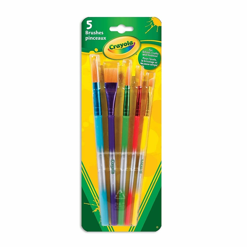 Crayola Paint Brushes - Assorted Heads - 5 Pack