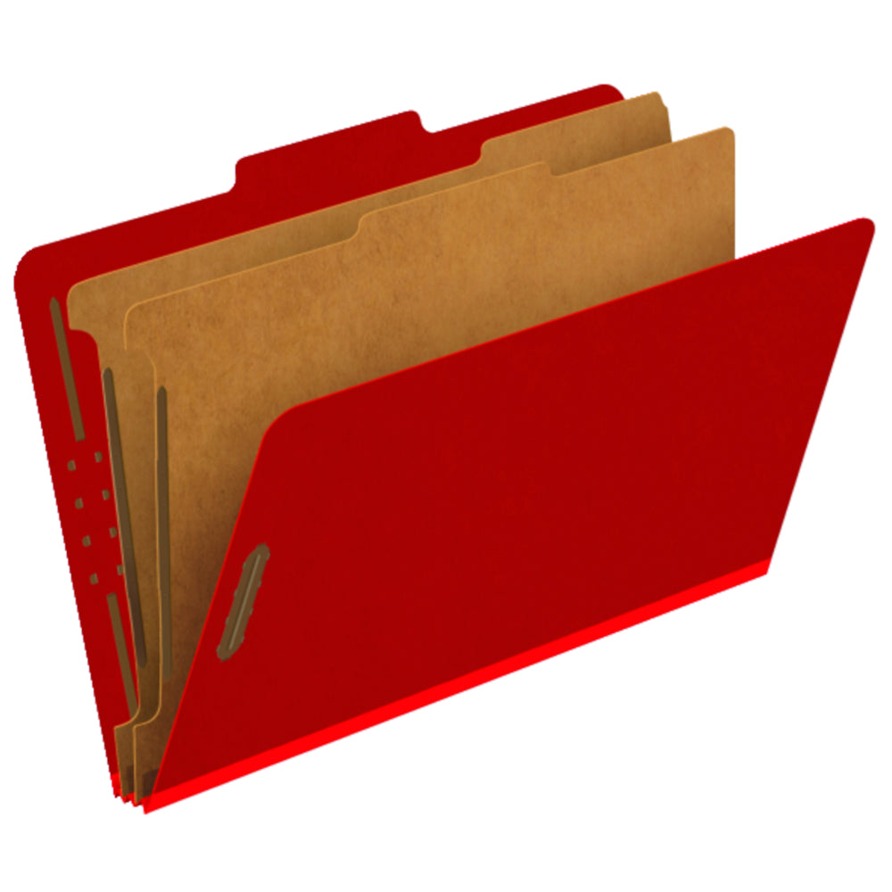Chemises de classement Pendaflex - 2 intercalaires - Attaches 2" - Format légal - Rouge vif