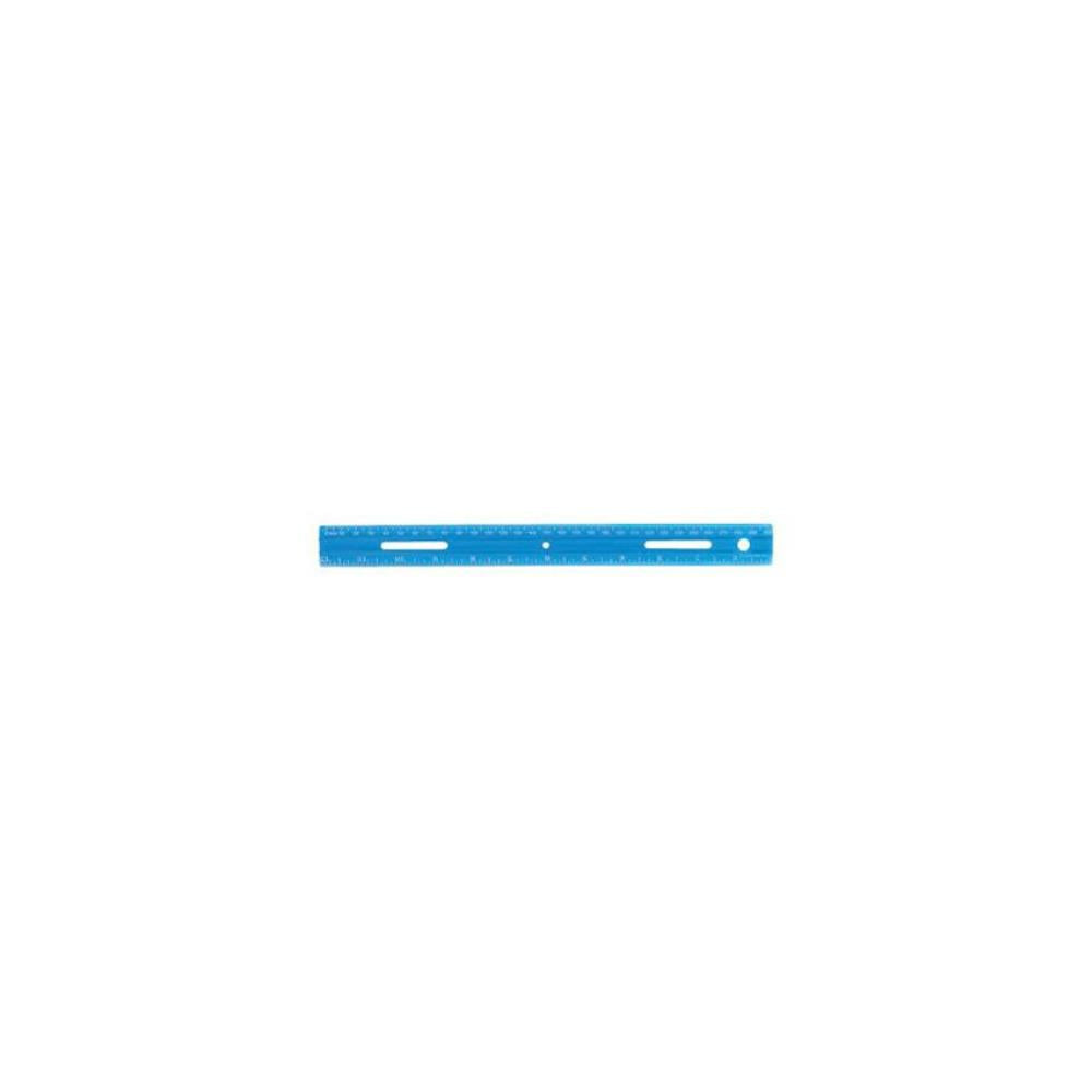Règle en plastique Wescott 30 cm/12" avec rainure pour crayon