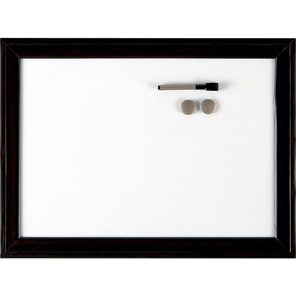 Quartet Espresso Magnetic Dry-Erase Board, 24" x 36"
