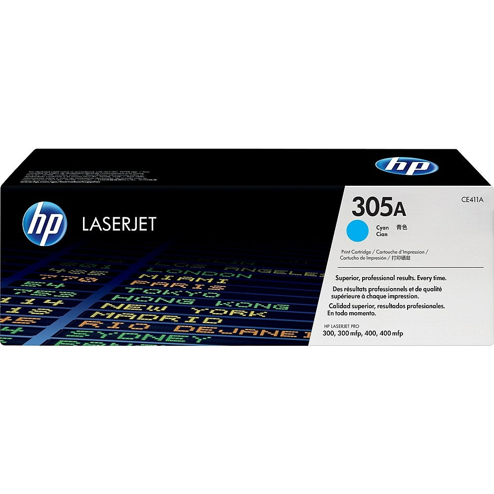 HP 305A (CE411A) Cyan Original LaserJet Toner Cartridge