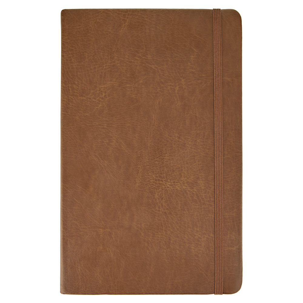 Carnet TRU RED à couverture souple lignée - 14 x 20 cm - Cognac