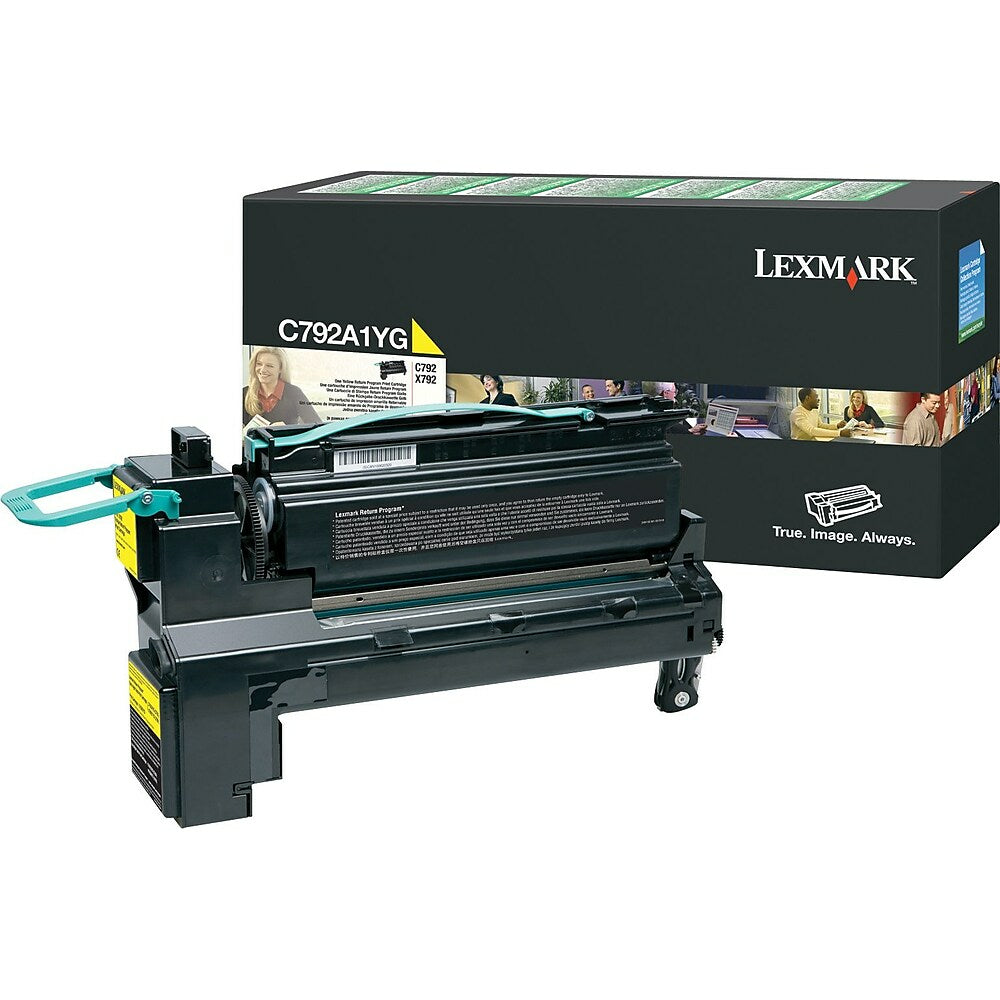 Cartouche de toner jaune Lexmark C792A1YG - Programme de retour (C792A1YG)