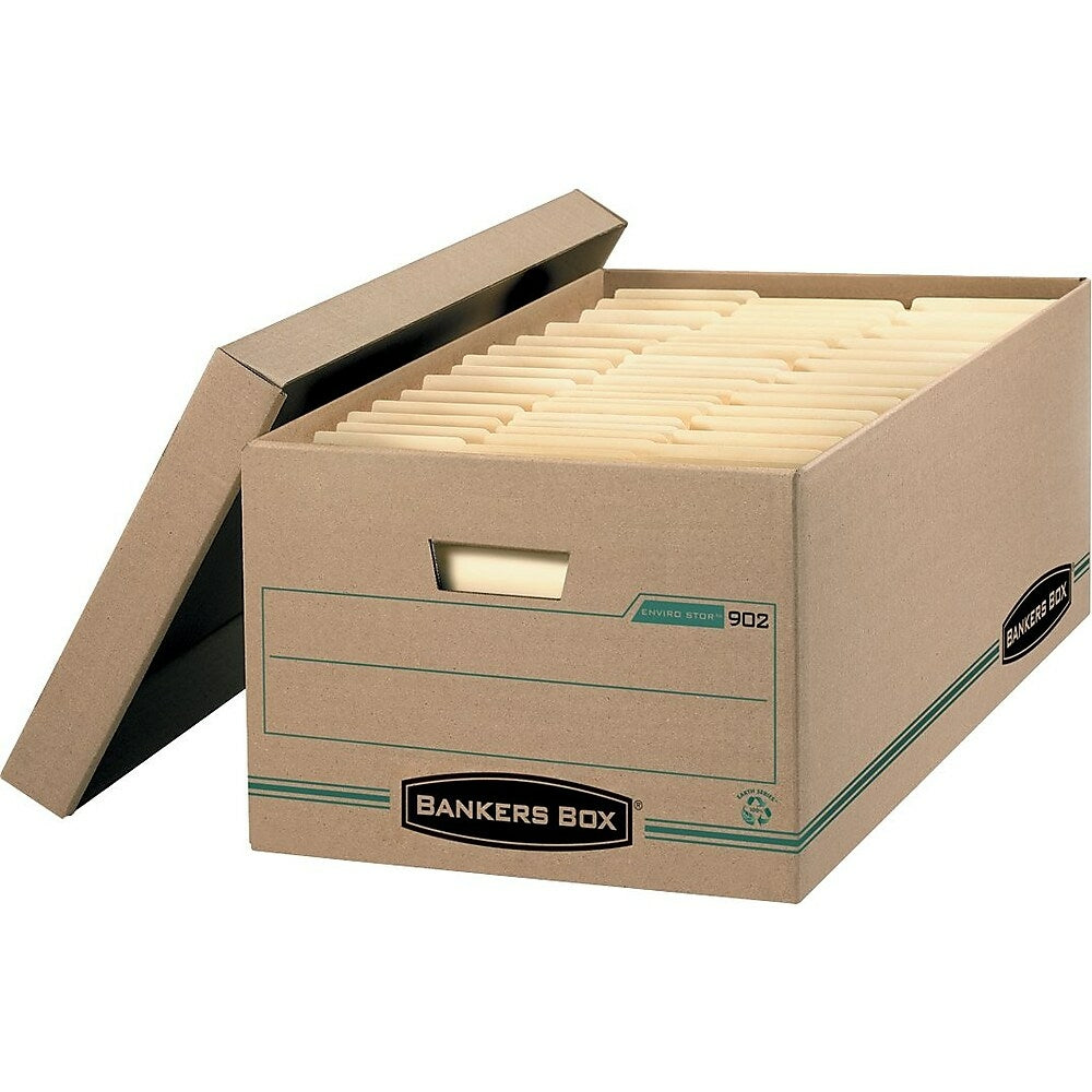 Bankers Box Enviro Stor Legal-Size Storage Box, 4 Pack