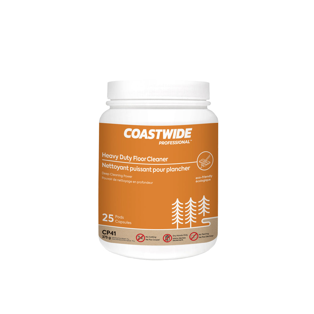 Coastwide Professional CP41 Heavy Duty Floor Cleaner - 375 g - 25 Pods per Pack