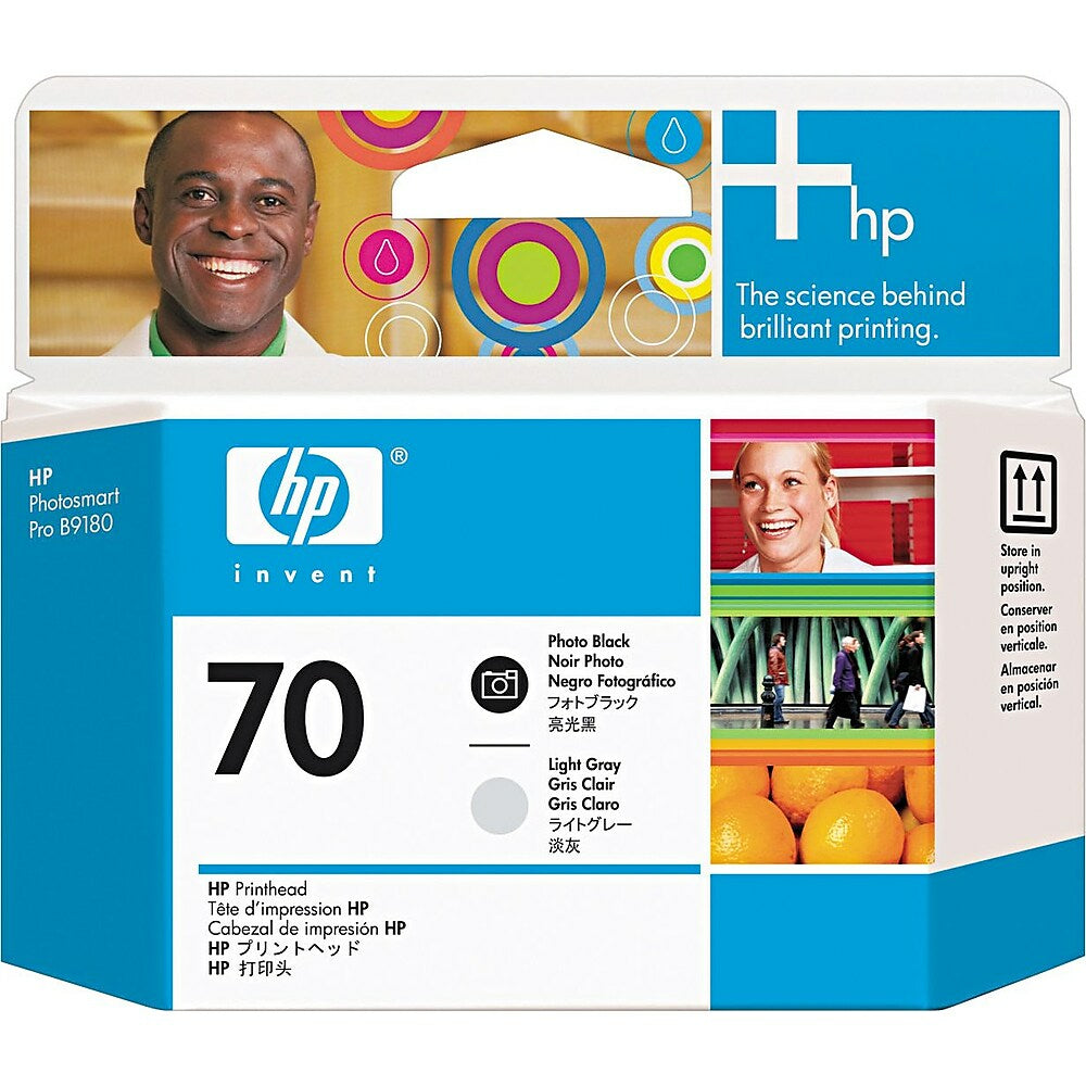 HP 70 Photo Black and Light Grey Printhead (C9407A)