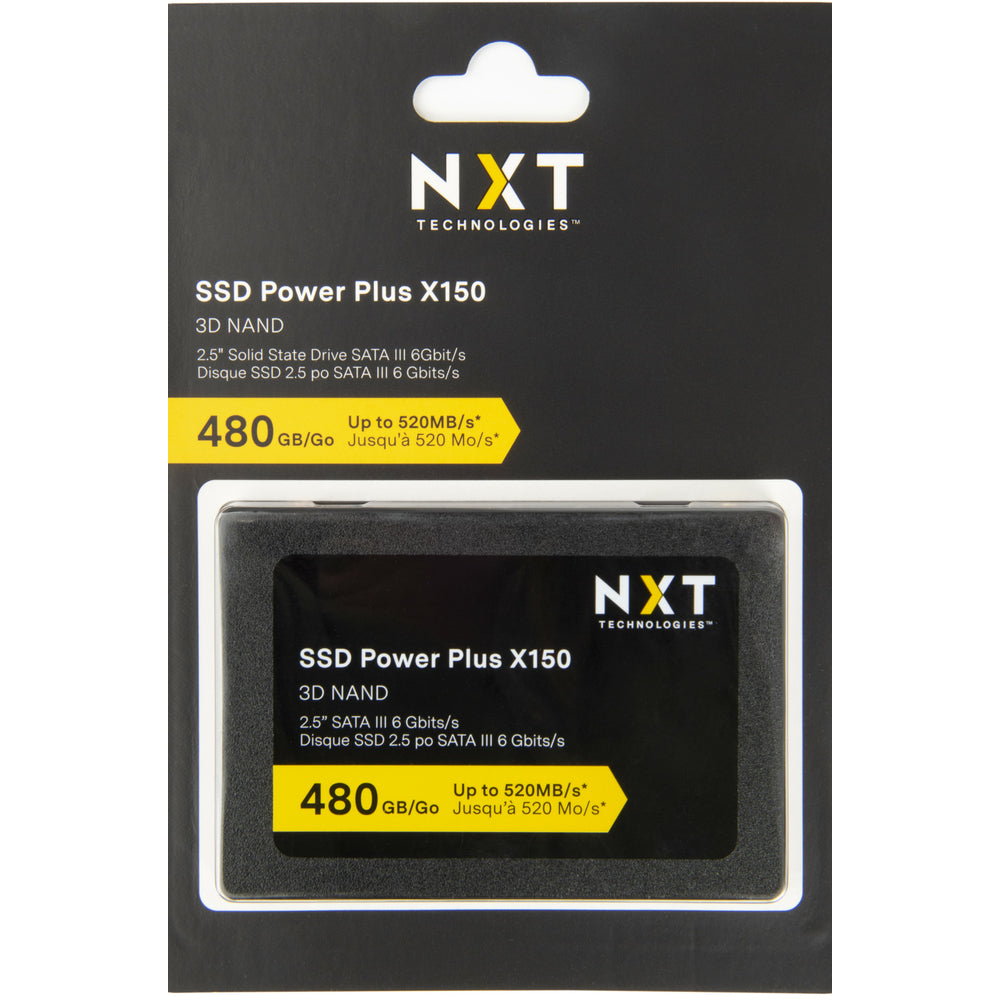 NXT X150 480GB 2.5" SATA III Internal Solid State Drive (SSD) - Black