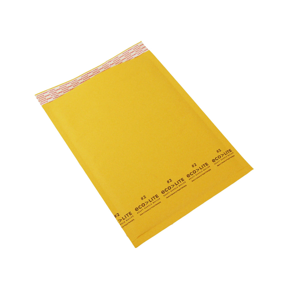 Polyair Ecolite Bubble Mailers - #2 8.5 po x 12 po - 25 Pack