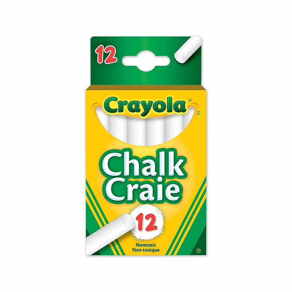 Crayola Chalk - White - 12 Pack