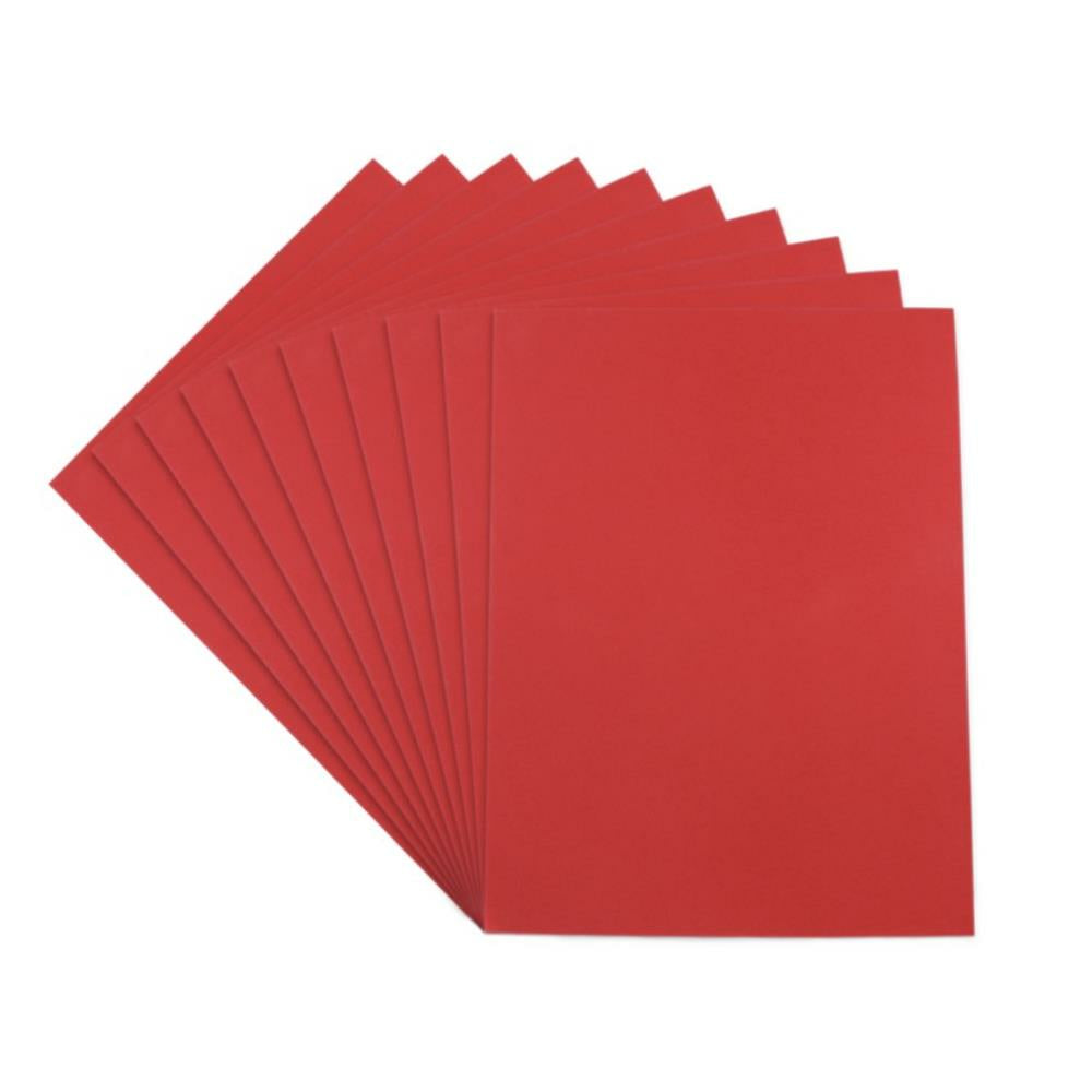 Feuilles de mousse rouges, 9" x 12", 10/pqt