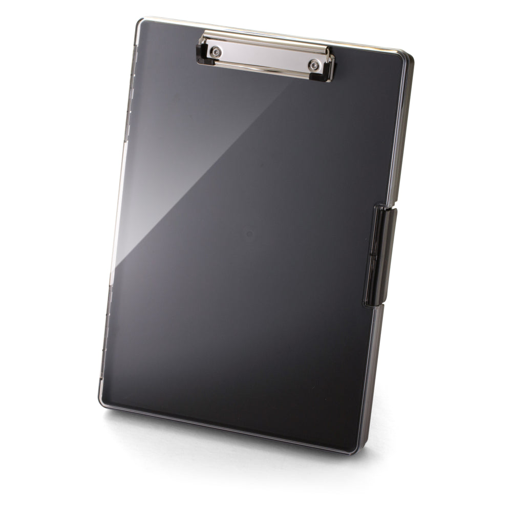 Boîte de rangement pour presse-papiers Officemate Clearview - Noir