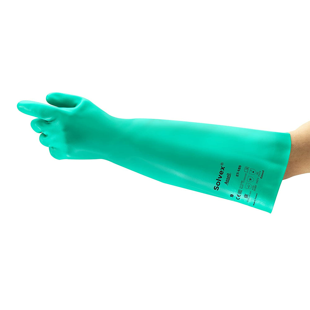 Gants en nitrile Answell AlphaTec Solvex - Taille 8 - Bleu sarcelle