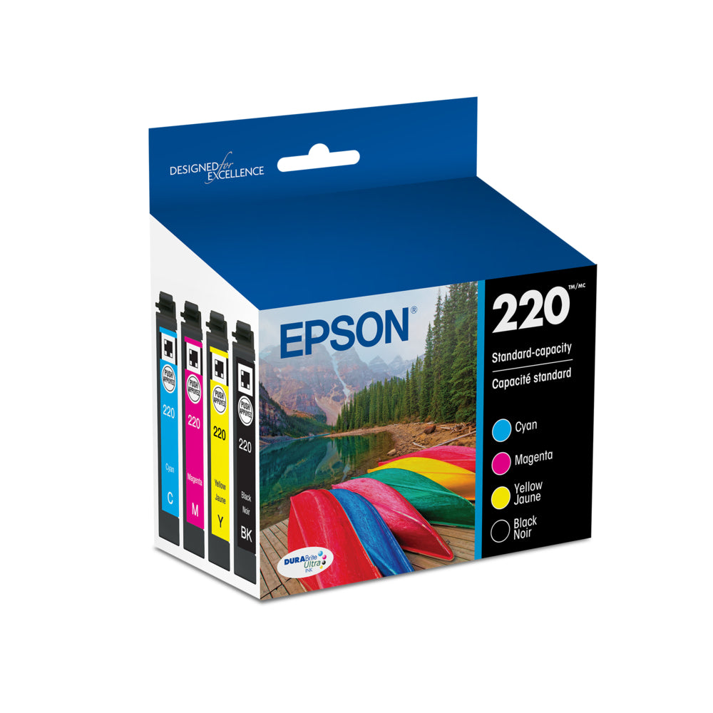 Cartouche d'encre Epson T220 - Capacité standard - Combo noir et couleur