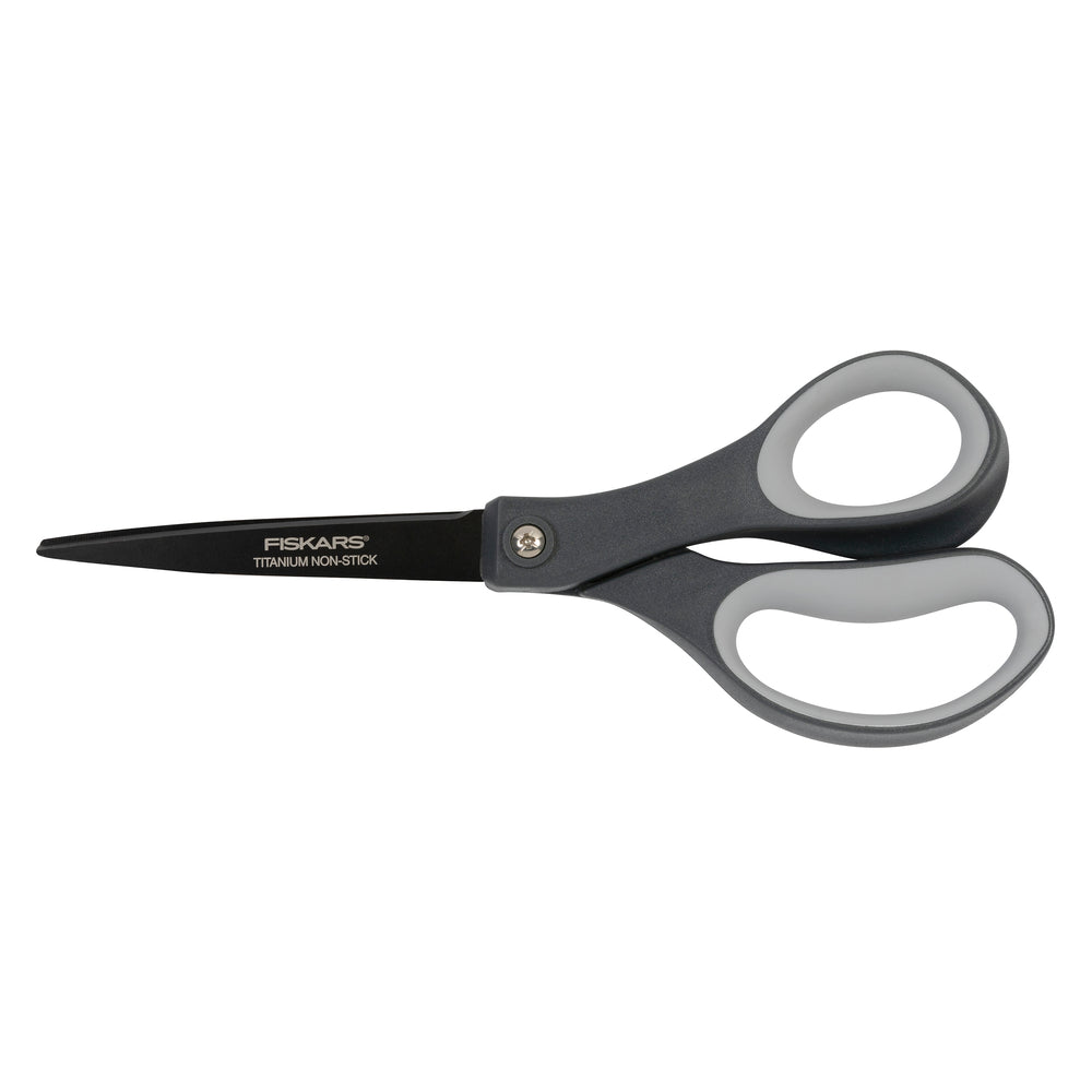 Fiskars 8" Performance Softgrip Titanium Non-Stick Scissors