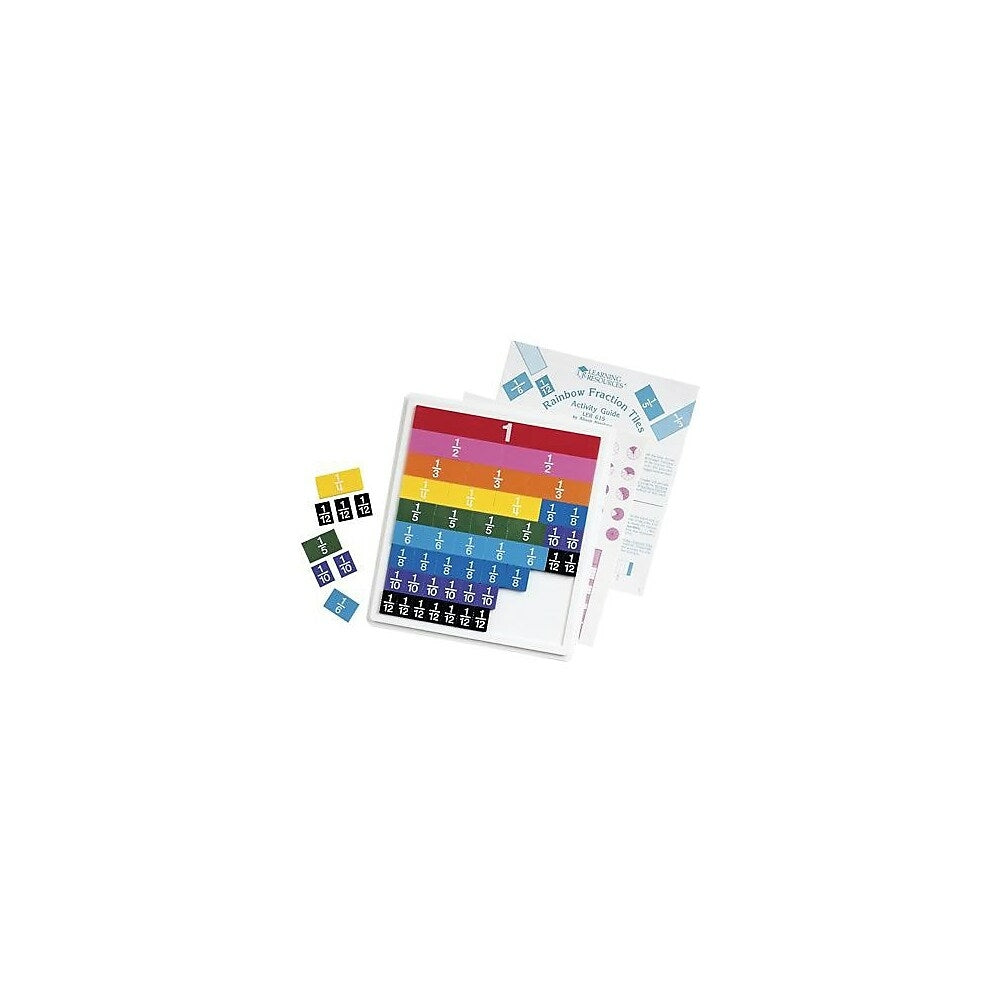 Learning Resources Rainbow Fraction Tiles, Grades 1st - 8th