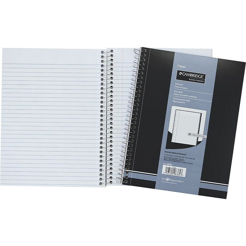 Cambridge Premium Note Pad, 7-1/4" x 9-1/2", 80 Sheets, Wide-Ruled