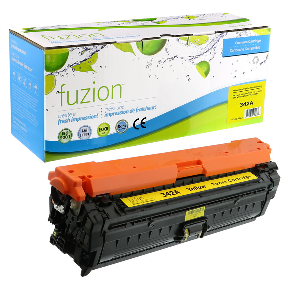 Cartouche de toner reconditionnée Fuzion HP 651A – Rendement standard – Jaune