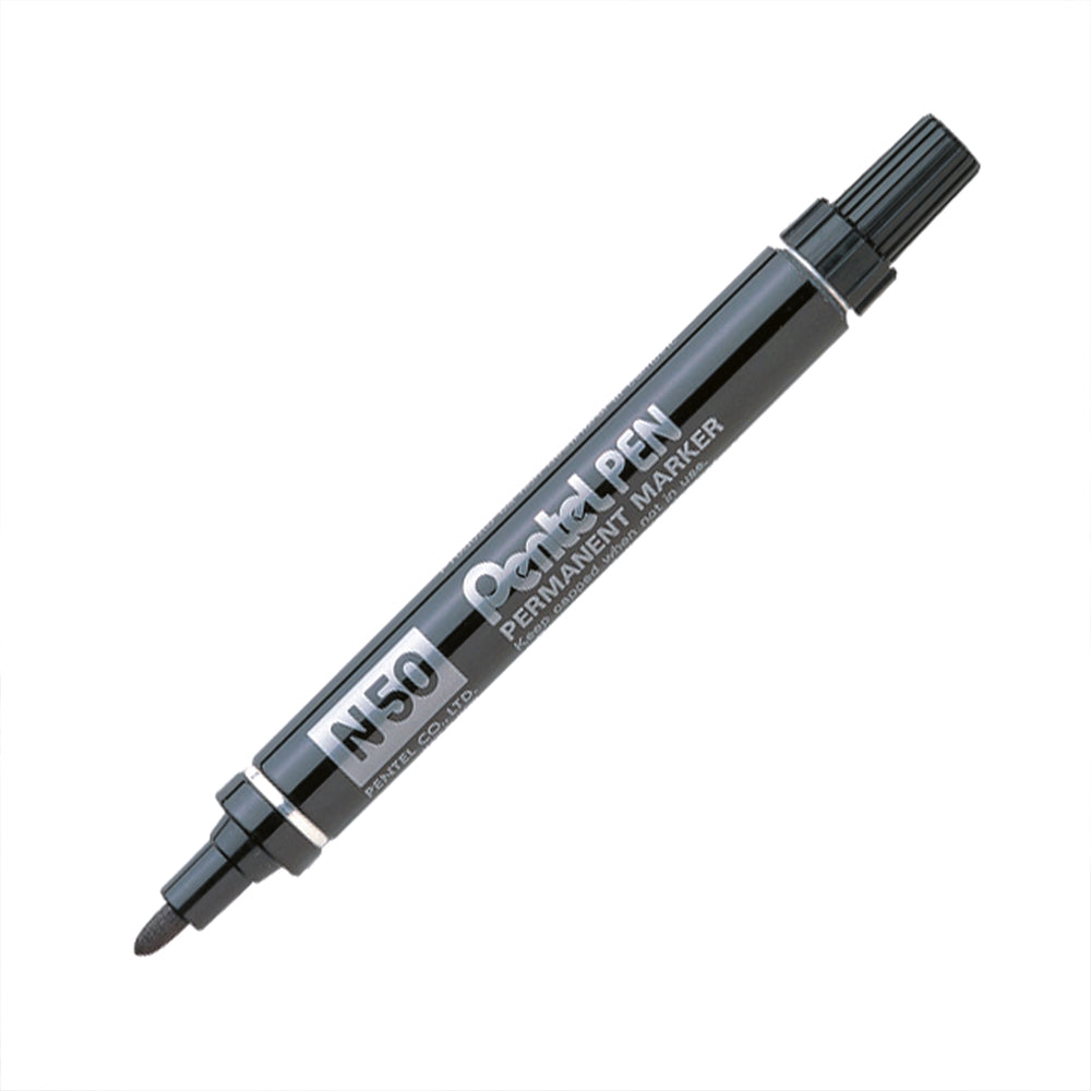 Marqueur permanent Pentel - Pointe ogive - 4,3 mm - Noir