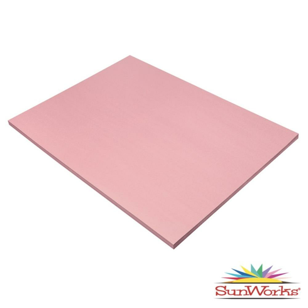 SunWorks Construction Paper, Pink, 45.7cm x 61cm, 50 Sheets/pkg
