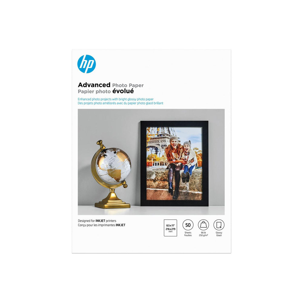 HP Advanced Photo Paper - Glossy Finish - 50 Sheets