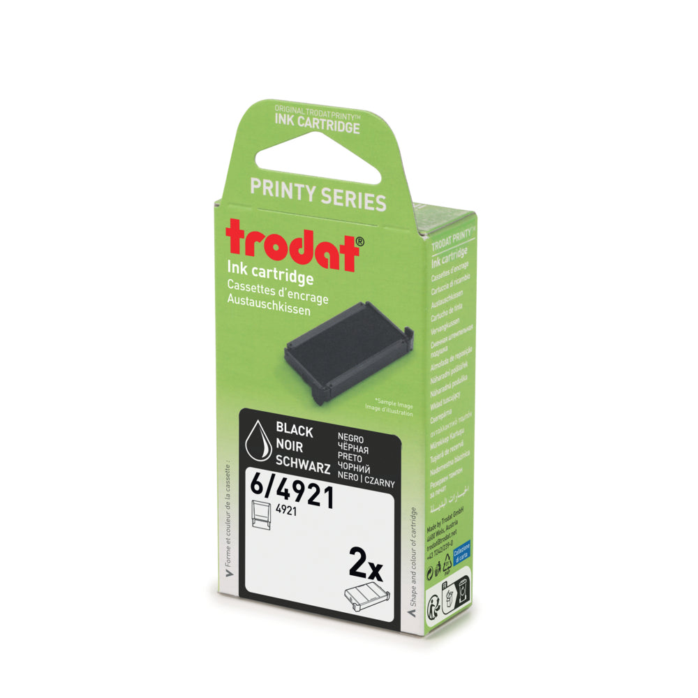 Tapis de souris Trodat SWOP - 6/4921 - Noir - Lot de 2