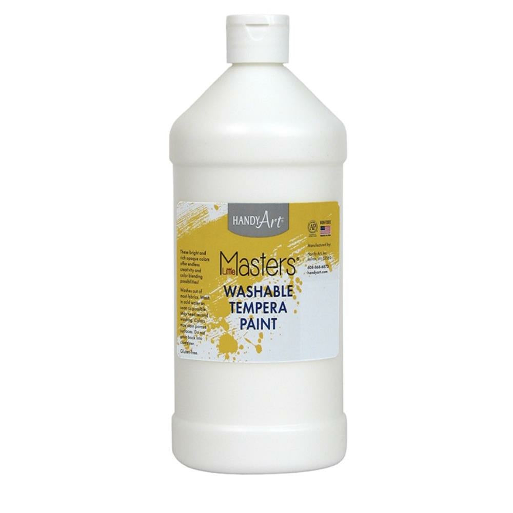 Peinture à la détrempe lavable Little Masters - 946 ml - Blanc