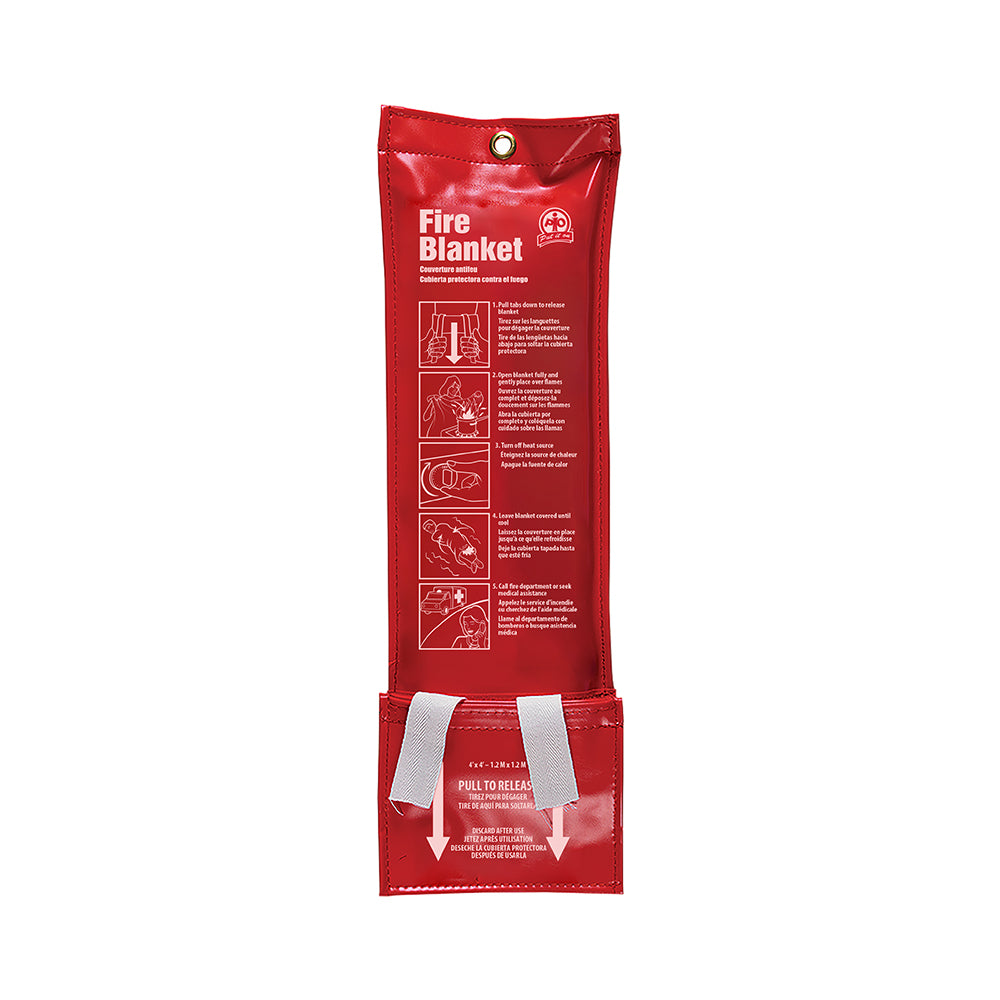 Couverture anti-feu Wasip - Pochette en PVC - 4 x 4 pi.