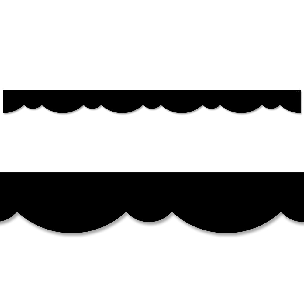 Creative Teaching Press Black Stylish Scallops EZ Border