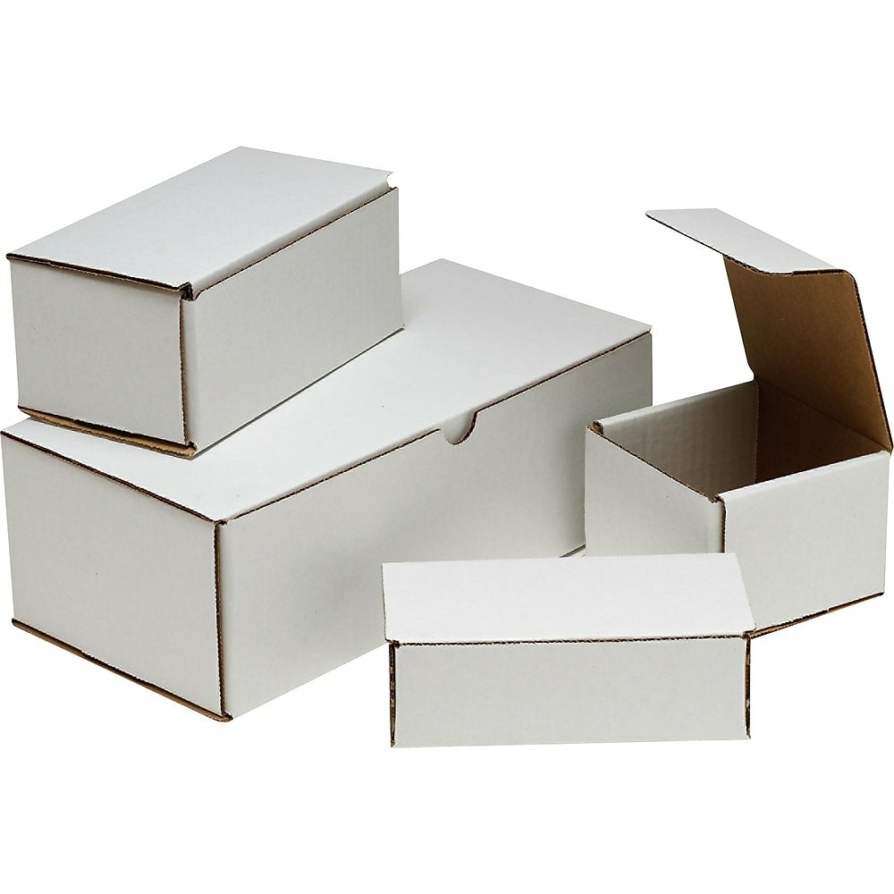 Crush-Proof Mailing Boxes, 6" x 3" x 3", 100 Pack
