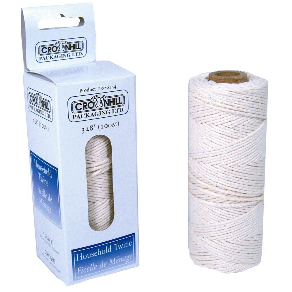 Crownhill Cotton Multi-Purpose Twine - White - 100 m