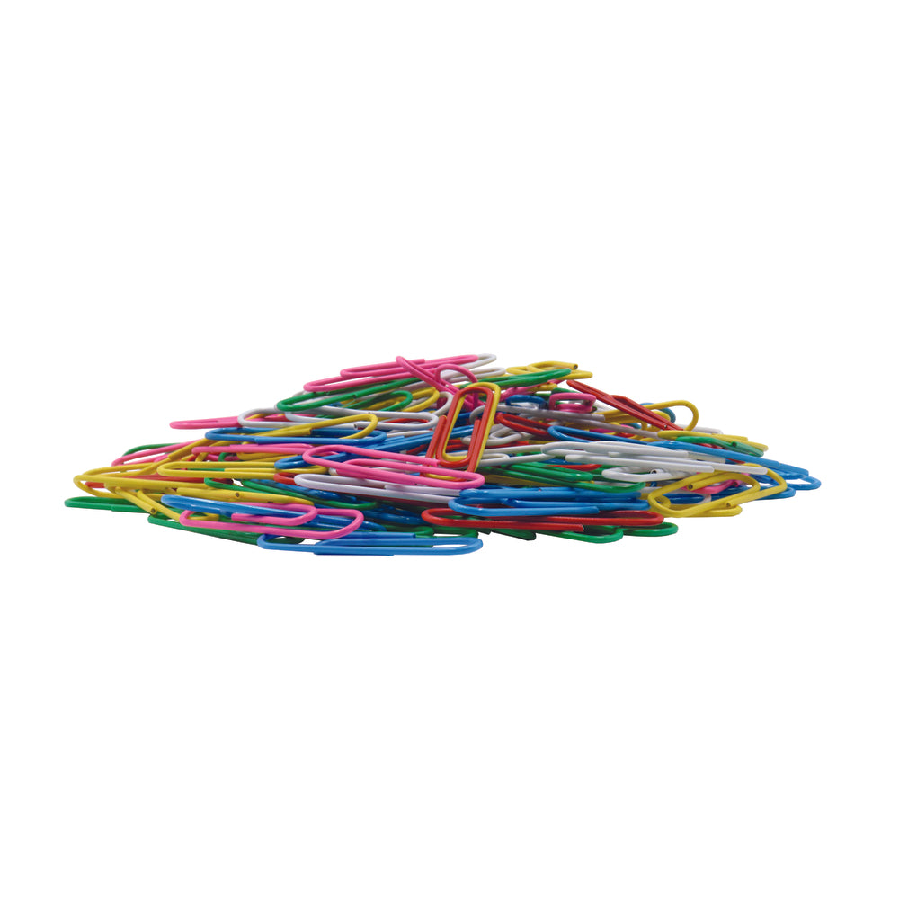 Trombones Westcott enduits de vinyle - 2" - Couleurs assorties - Paquet de 200