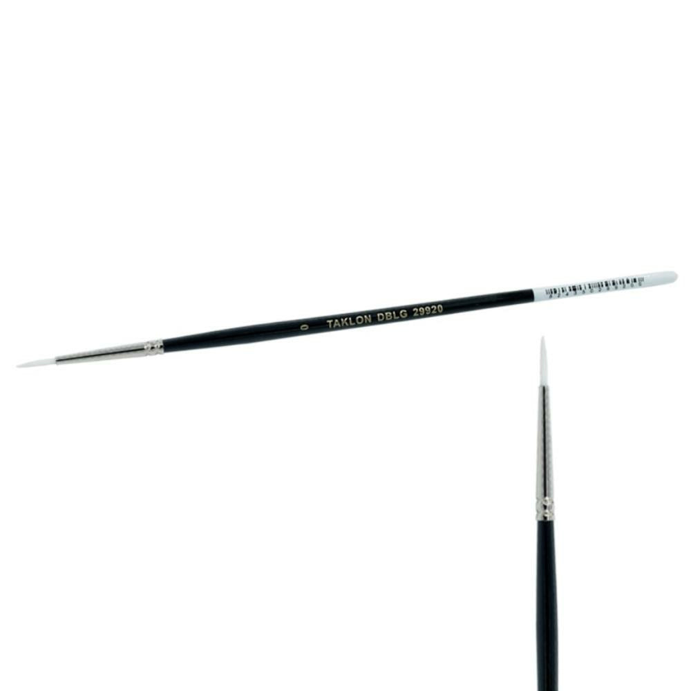 Pinceau rond en taklon - Taille 000 - Lot de 12