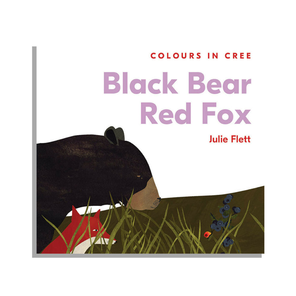 Livre cartonné - Ours noir et renard roux : Couleurs en cri