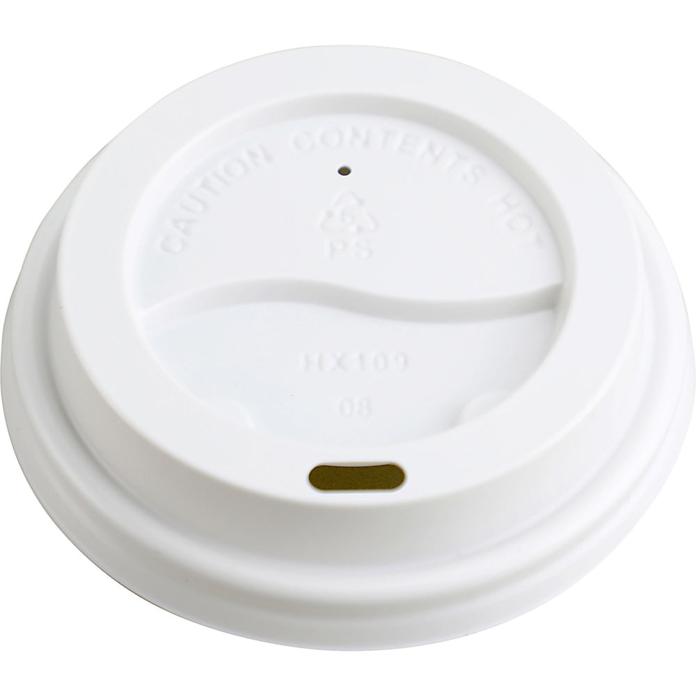Genuine Joe Ripple Cups Lids White - 50 Pack