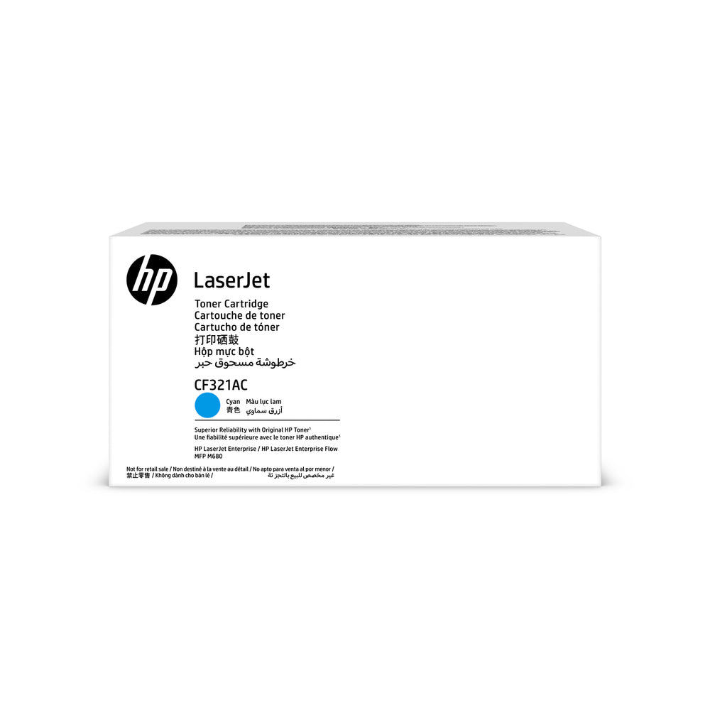 Cartouche de toner cyan HP 653A LaserJet d'origine (CF321A)