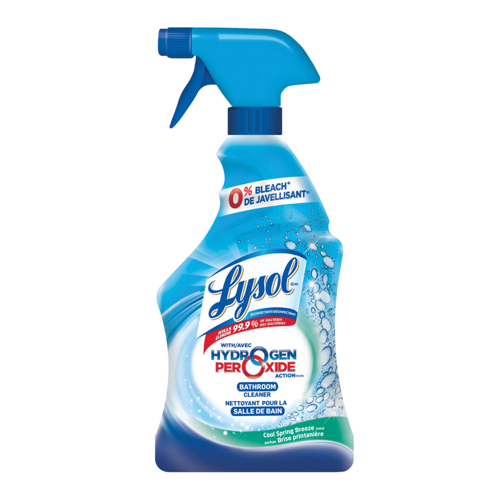 Nettoyant et désinfectant pour salle de bain Lysol au peroxyde d'hydrogène - Brise printanière fraîche - 650 ml