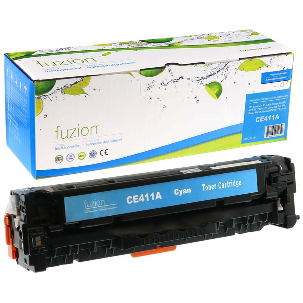fuzion HP 305A Remanufactured Toner Cartridge - Standard Yield - Cyan
