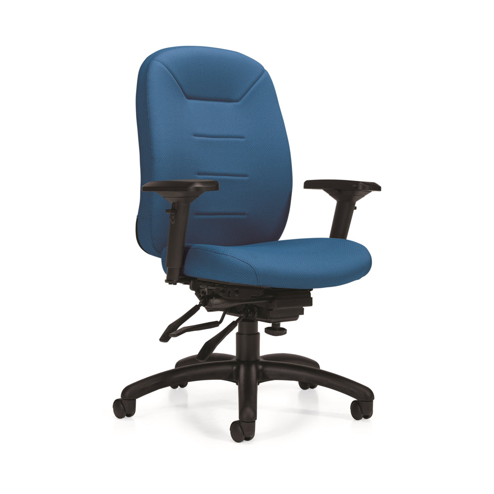 OfficesToGo ErgoComfort High Back Multi-Tilter Chair - Blue