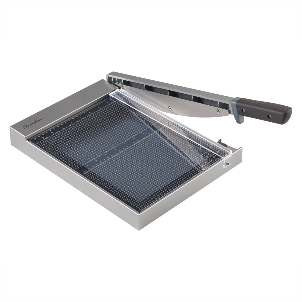 Massicot à guillotine Swingline ClassicCut 1215G avec EdgeGlow - Verre - 12" - 15 feuilles