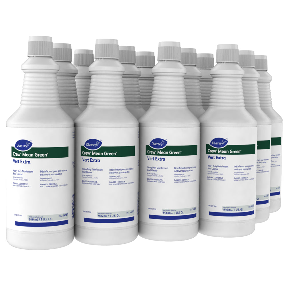 Diversey Crew Mean Green Toilet Bowl Cleaner - 946 mL - 12 Pack